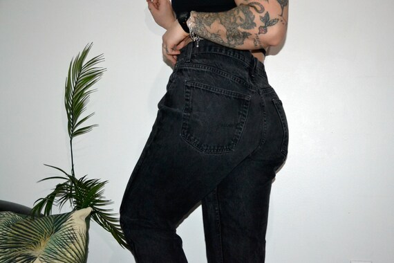 HARLEY DAVIDSON - Vintage High Waisted Black Harle