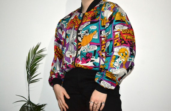 LOONEY TUNES - Vintage Looney Tunes 100% Silk Bomb