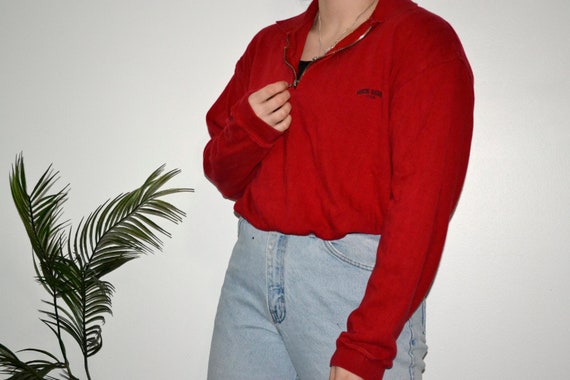 guess half zip sweater