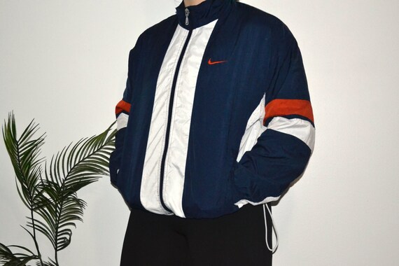 blue and orange nike jacket