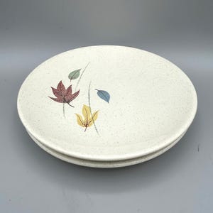 Franciscan Autumn Leaves Bread Dessert Plates. Set of 2. Midcentury Dinnerware.