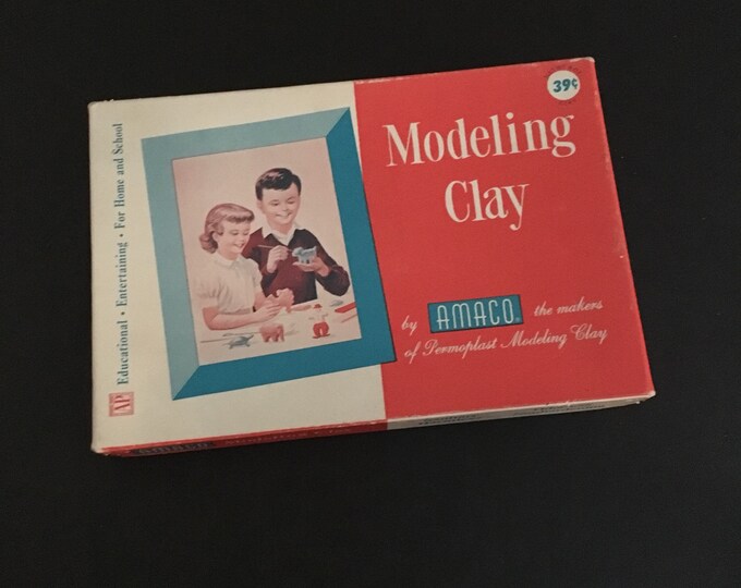 Vintage Modeling Clay. Amaco. American Art Clay Company. 1960s. Permoplast Modeling Clay. Etsy