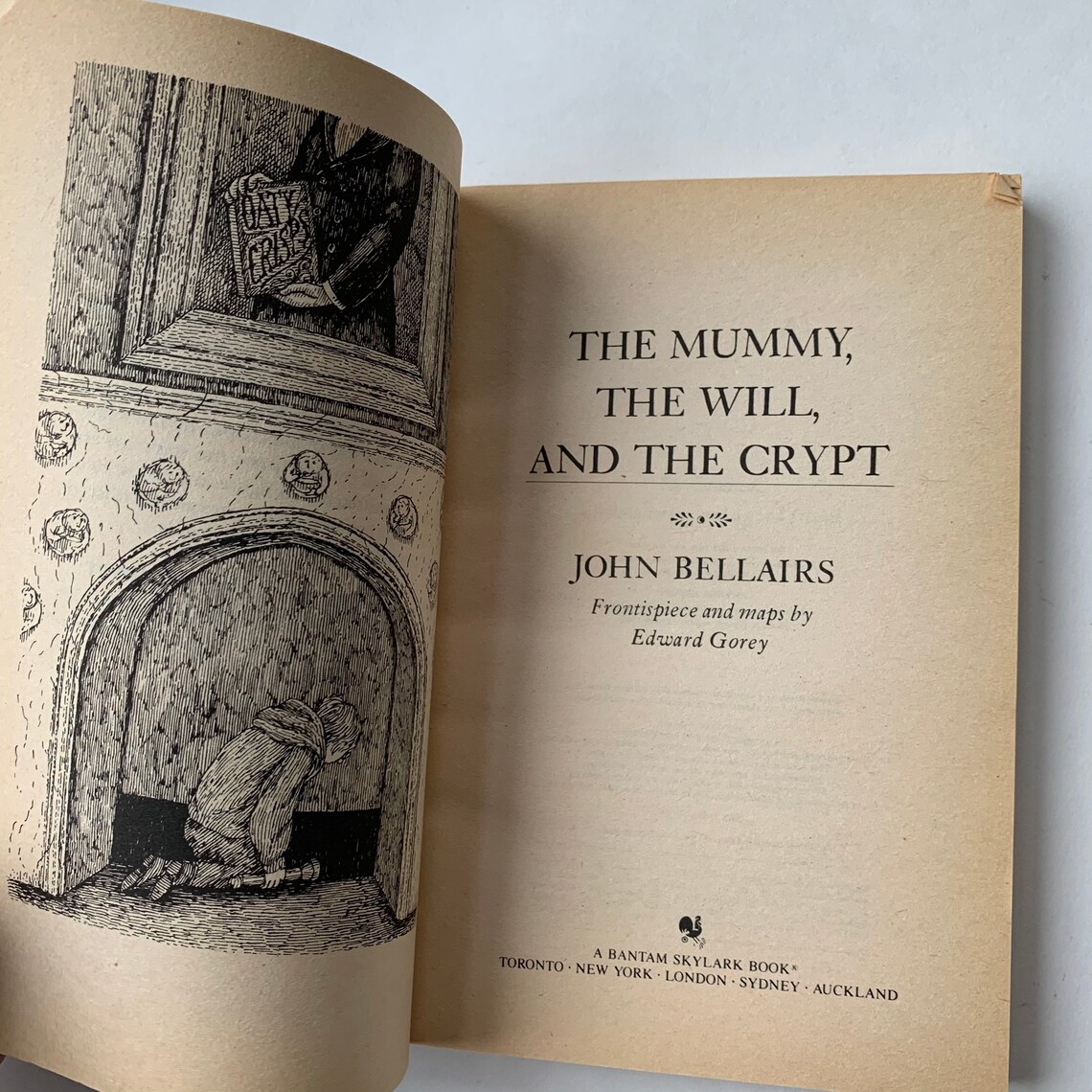 Mummy Crypt John Bellairs. the Mummy the Will and the Crypt. 1983 Bantam - Etsy UK