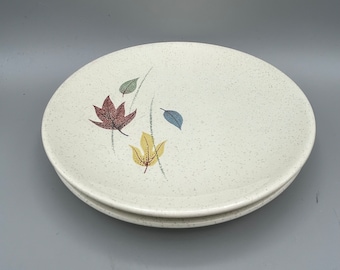 Franciscan Autumn Leaves Bread Dessert Set of