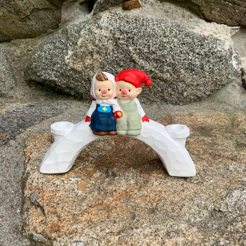 Colonial Candle of Cape Cod Elves on Bridge Christmas Etsy