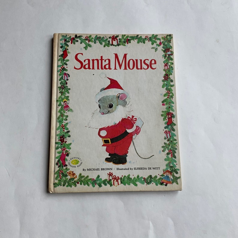 Santa Mouse. Vintage Children's Book. Michael Brown. image 1
