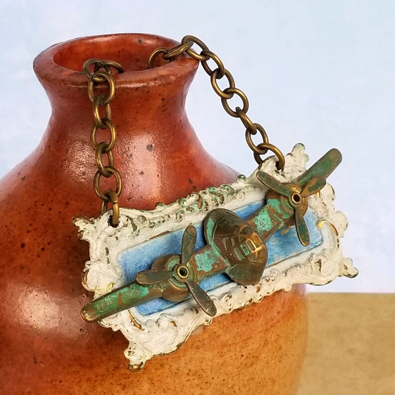 Steampunk Propeller Necklace WWI WWII Bomber Aircraft Etsy