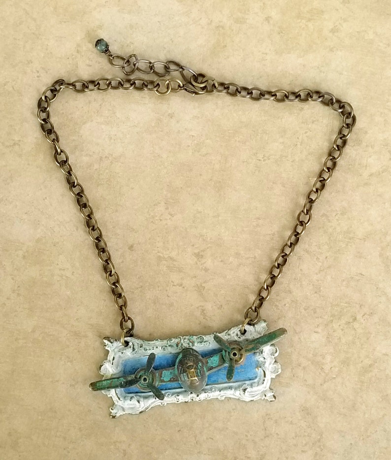 Steampunk Propeller Necklace WWI WWII Bomber Aircraft Etsy