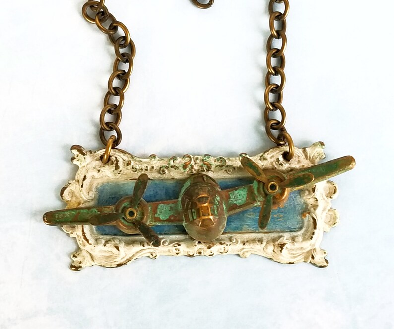 Steampunk Propeller Necklace WWI WWII Bomber Aircraft Etsy