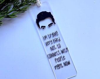 Schitt's Creek Bookmark, Schitt's Creek Gifts, Bookmarks for her, Gifts for her, David Rose, Schitt's Creek David, Moire Rose, Housewarming