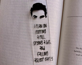 Schitt's Creek Bookmark, Schitt's Creek Gifts, Bookmarks for her, Gifts for her, David Rose, Schitt's Creek David, Moire Rose, Housewarming