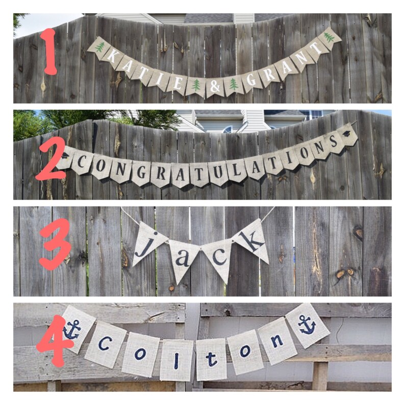 Custom Burlap Banner Design Your Own Build Your Own Banner Etsy