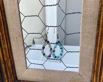 Fun Mismatched Spring Colors Earrings