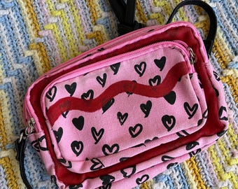 Girly Pink Crossbody Bag