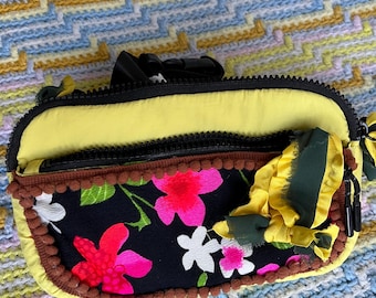 Cheery Yellow and Floral Fanny Pack