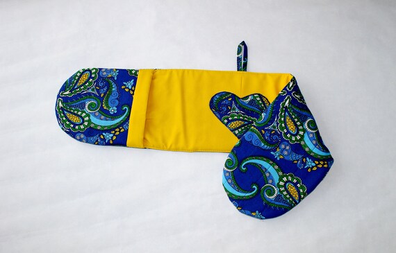 Winnie Pooh Embroidered Blue Potholder Home Furniture Diy Oven