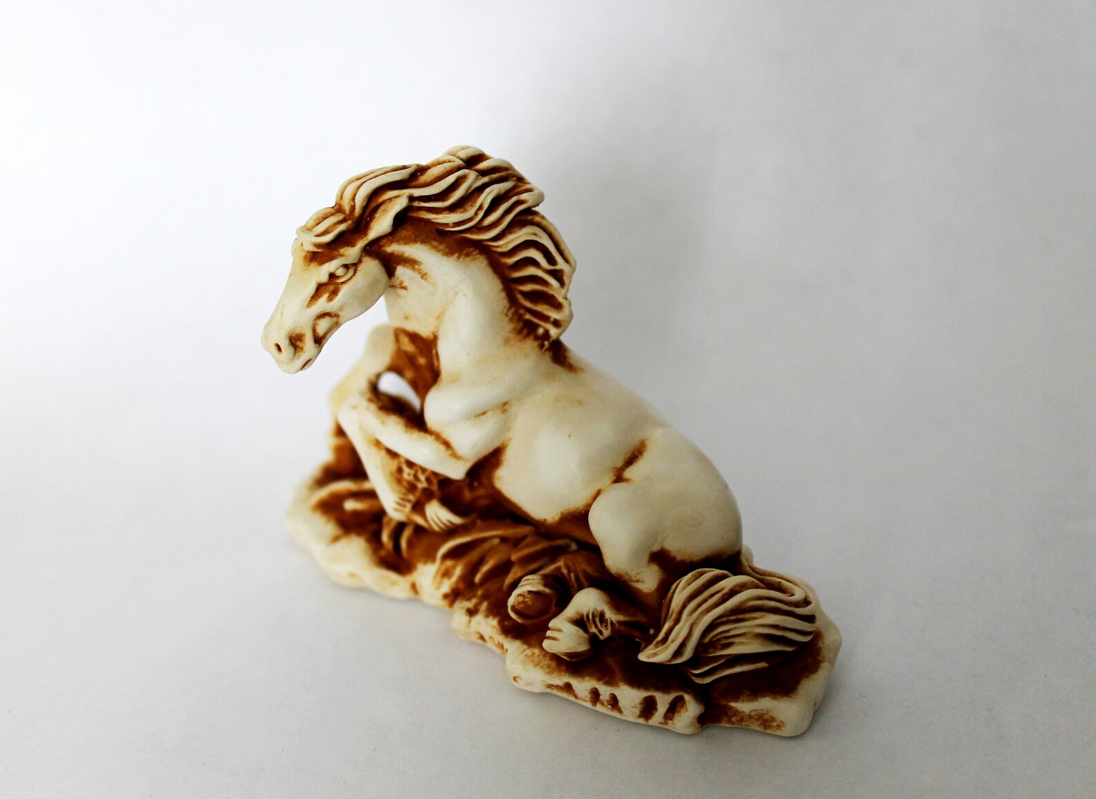 Horse Ornament Ceramic Horse Figurine Animal Miniature Etsy
