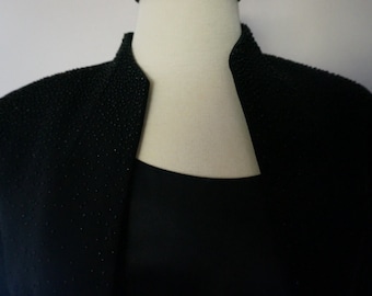 Vintage Three Piece Suit with Beaded Jacket Positive Attitude size 6