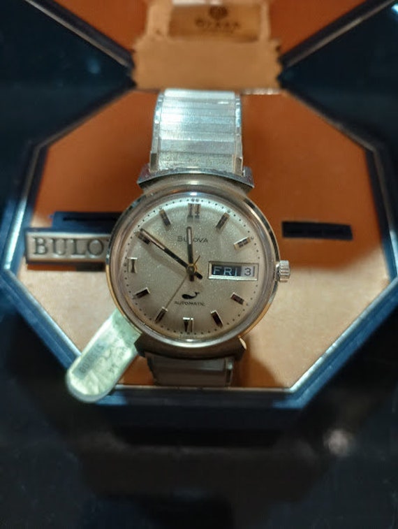 Vintage 1970 Bulova Watch, Sea King, New in Box, R