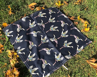 Manta impermeable para picnic con diseño de grulla japonesa: manta para exteriores y cambiador para bebés