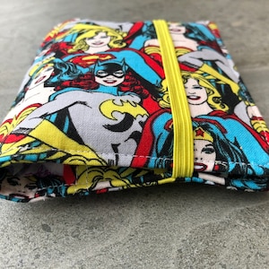 Wonder Women.Custodia per assorbenti.Astuccio salvaslip.Astuccio per assorbenti.Custodia per periodo.Assorbente per incontinenza