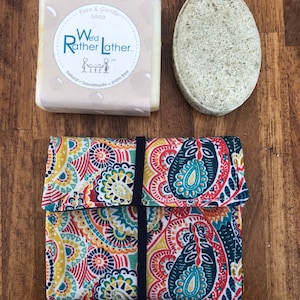 2 Pocket Waterproof Travel Pouch, Soap and Shampoo Bar