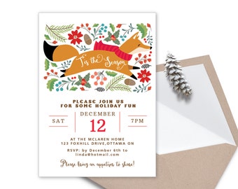holiday party retro invitation christmas party invitation etsy invitation for a christmas party