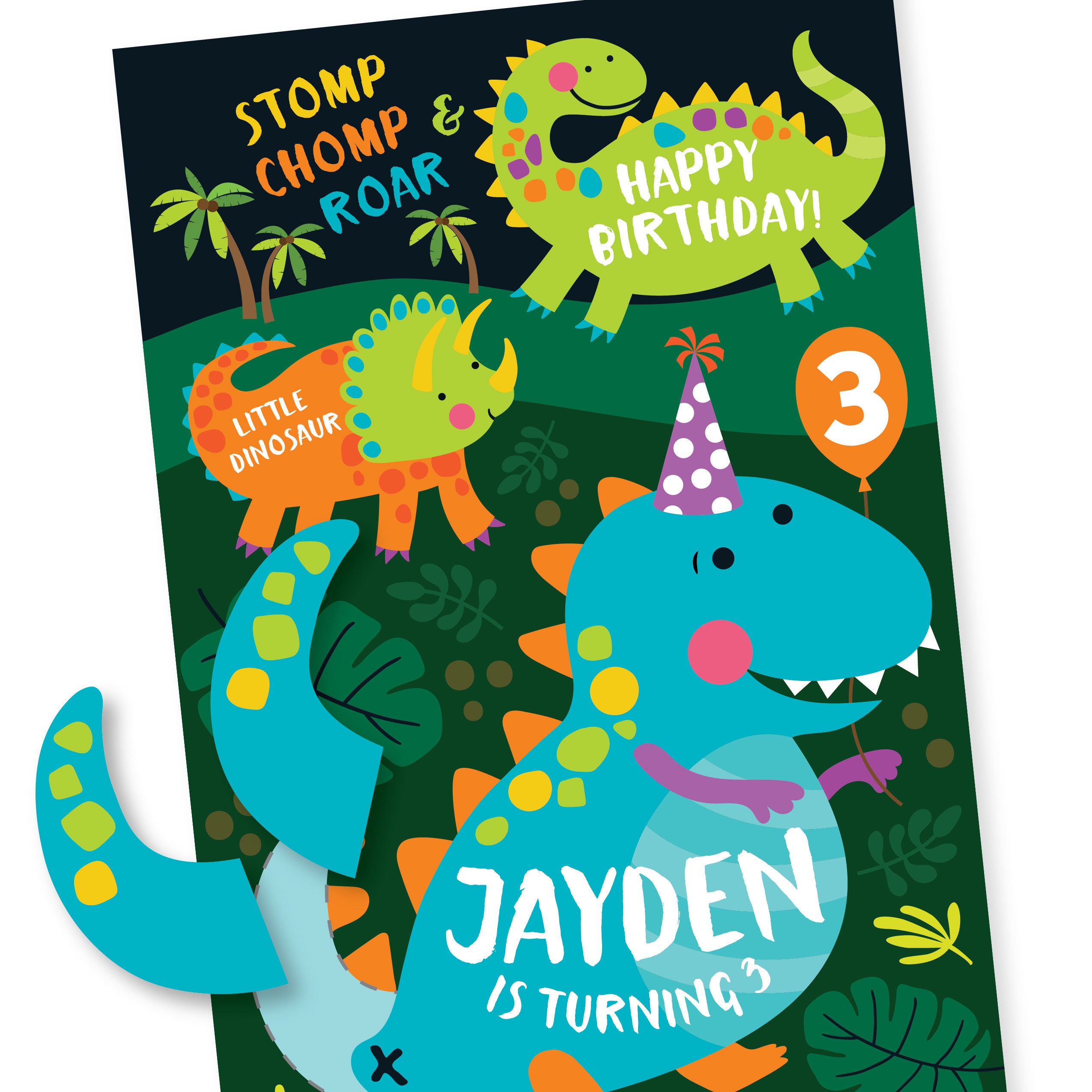 FEPITO Pin The Tail on The Dinosaur Game with 24 Pcs Tails for Dinosaur  Birthday Party Supplies, Boys Dinosaur Party Game