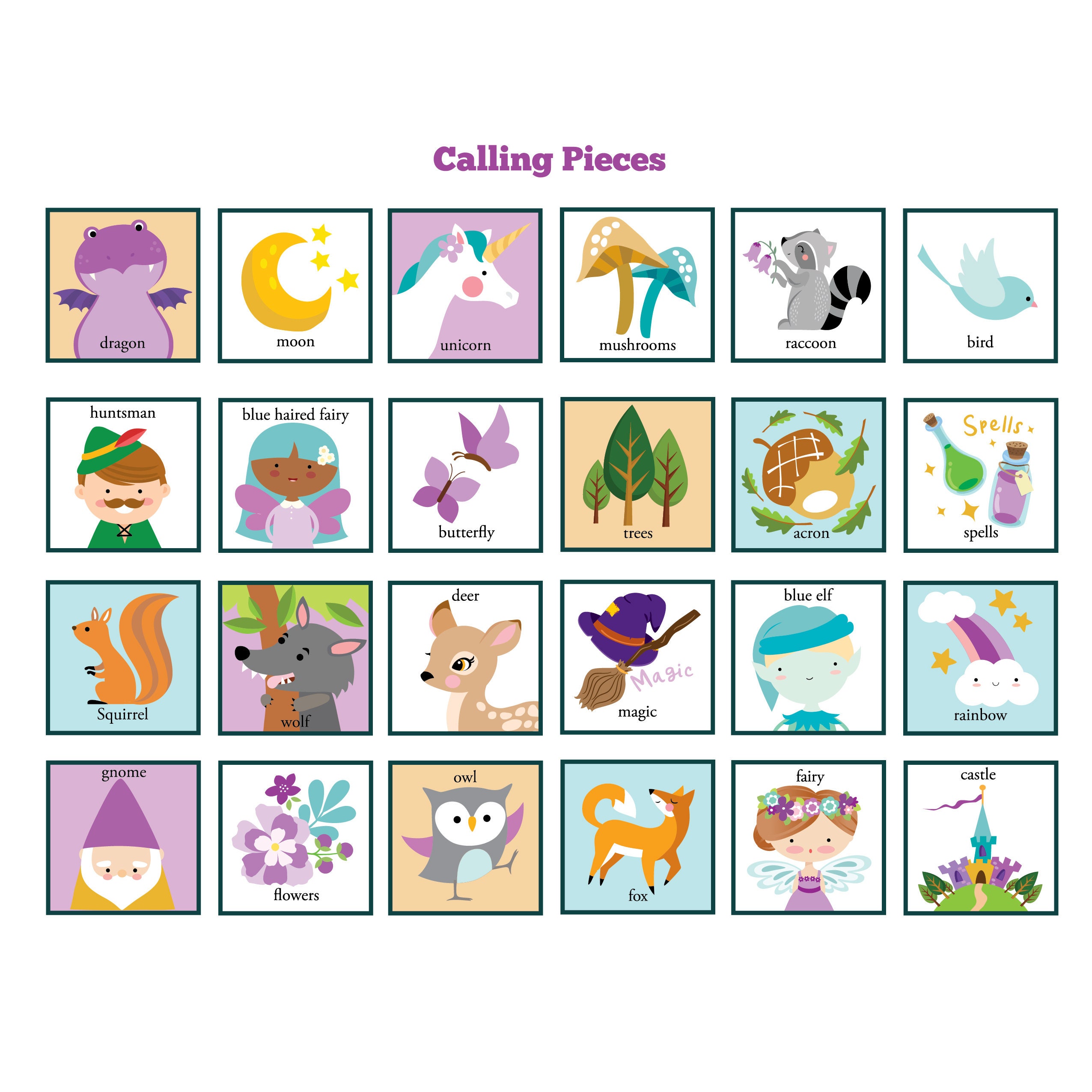 Fairy Bingo Printable Free