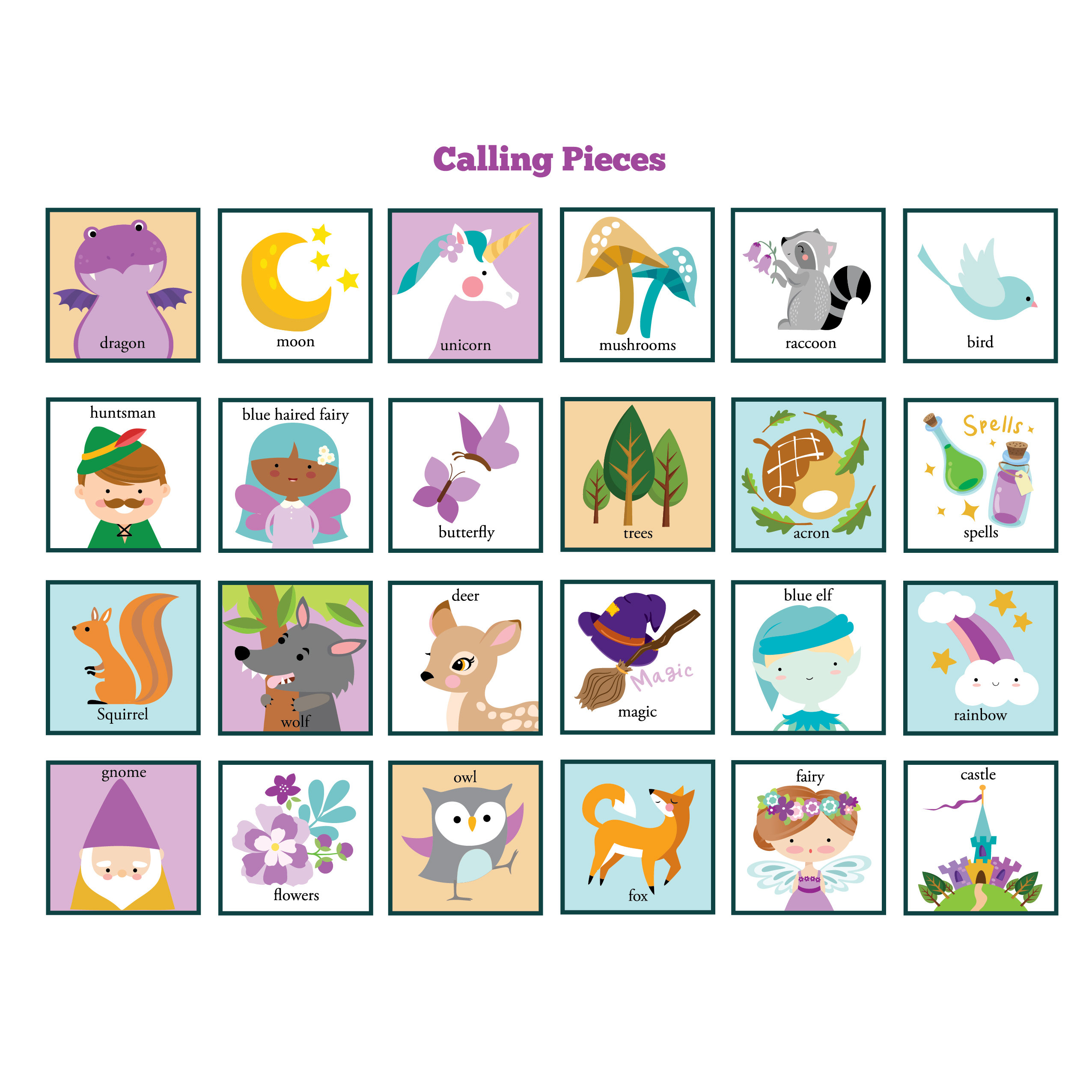 Fairy Bingo Printable Free