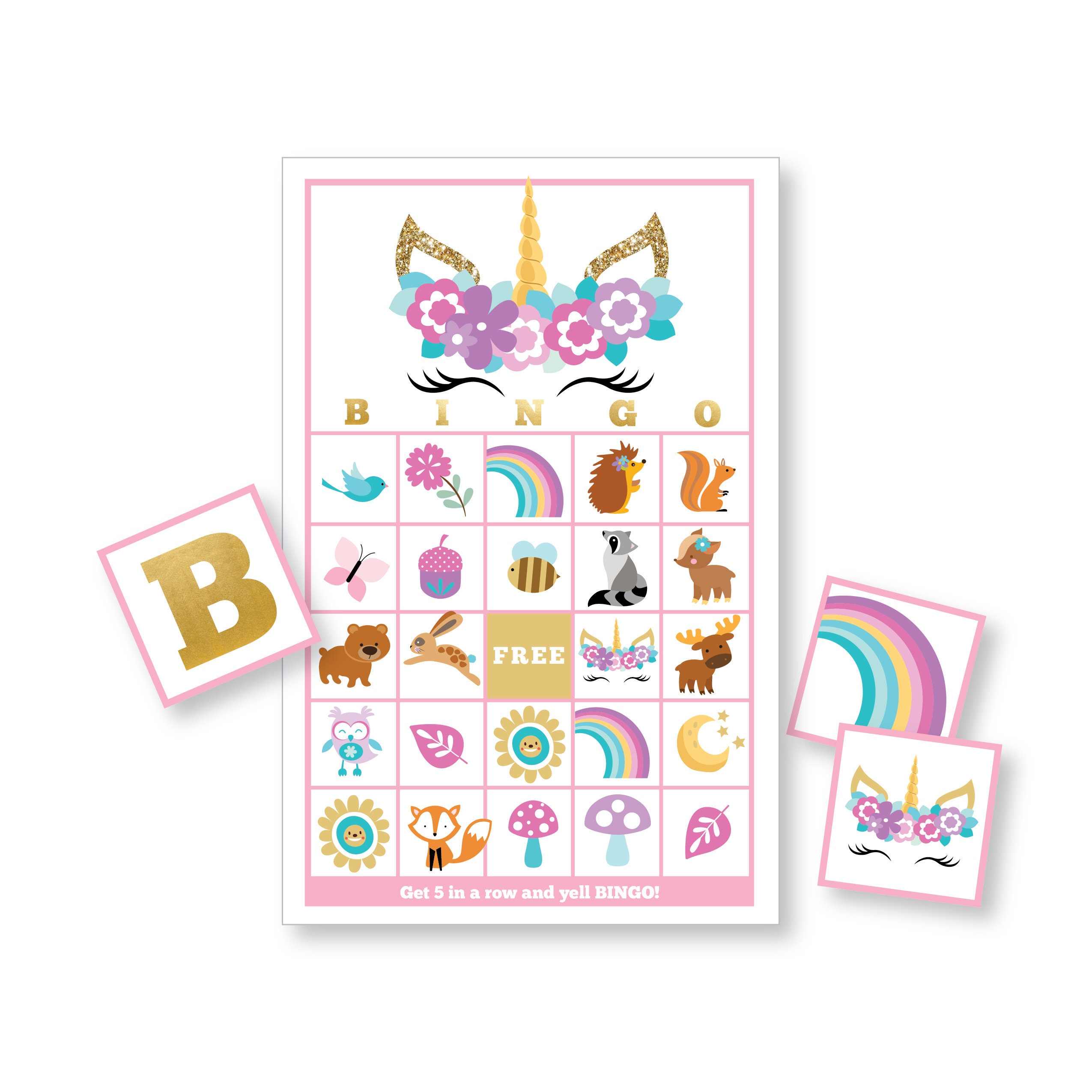 Unicorn Bingo Printable Unicorn Bingo Printable