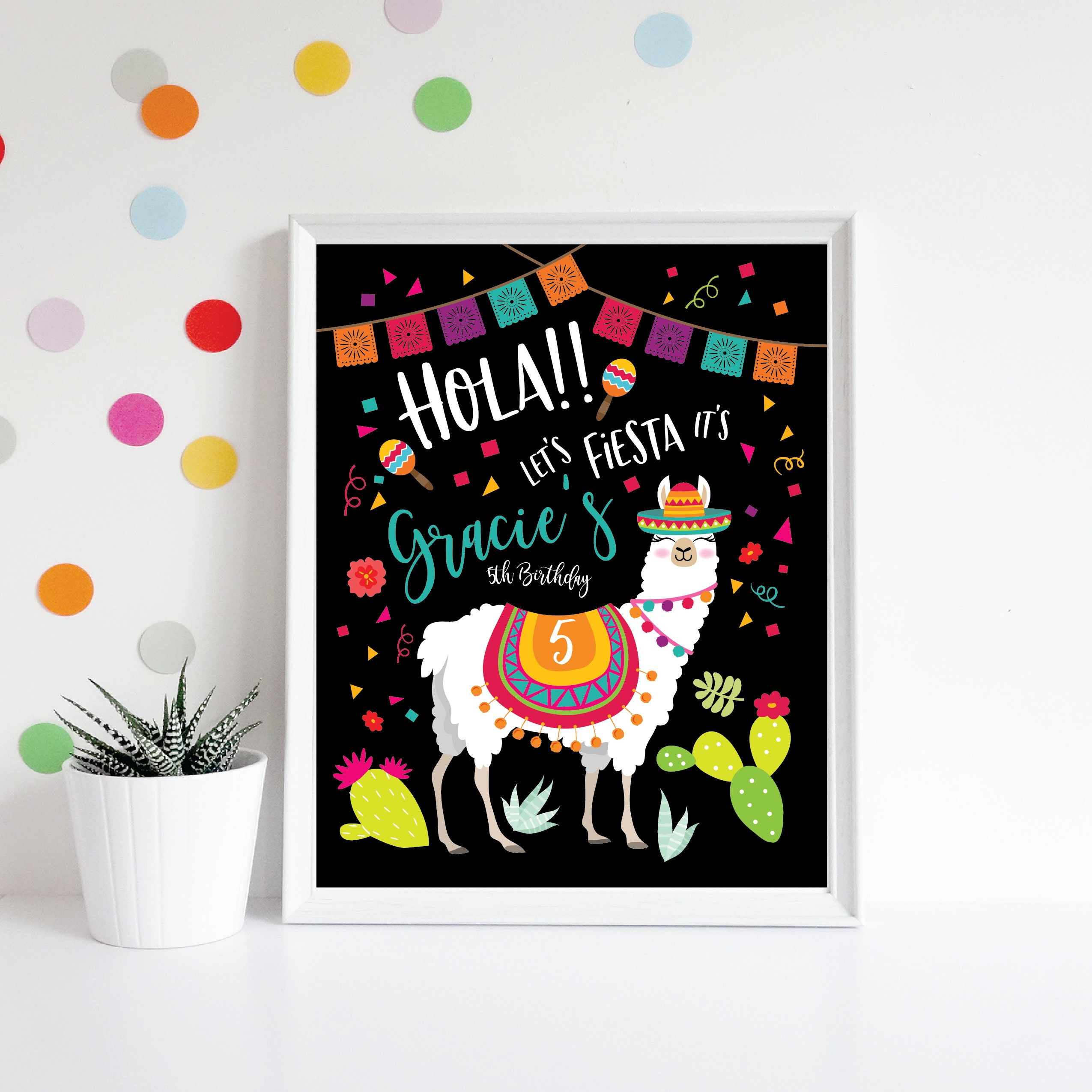 Llama Welcome Sign - Printable, Party Welcome Sign, Customized, Digital  files - Fiesta, Mexican Welcome Sign, Taco Birthday party