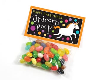 Unicorn Poop, Unicorn Party Treat Bag Topper - Halloween Party, Unicorn Birthday, Magical Party, INSTANT DOWNLOAD Printable