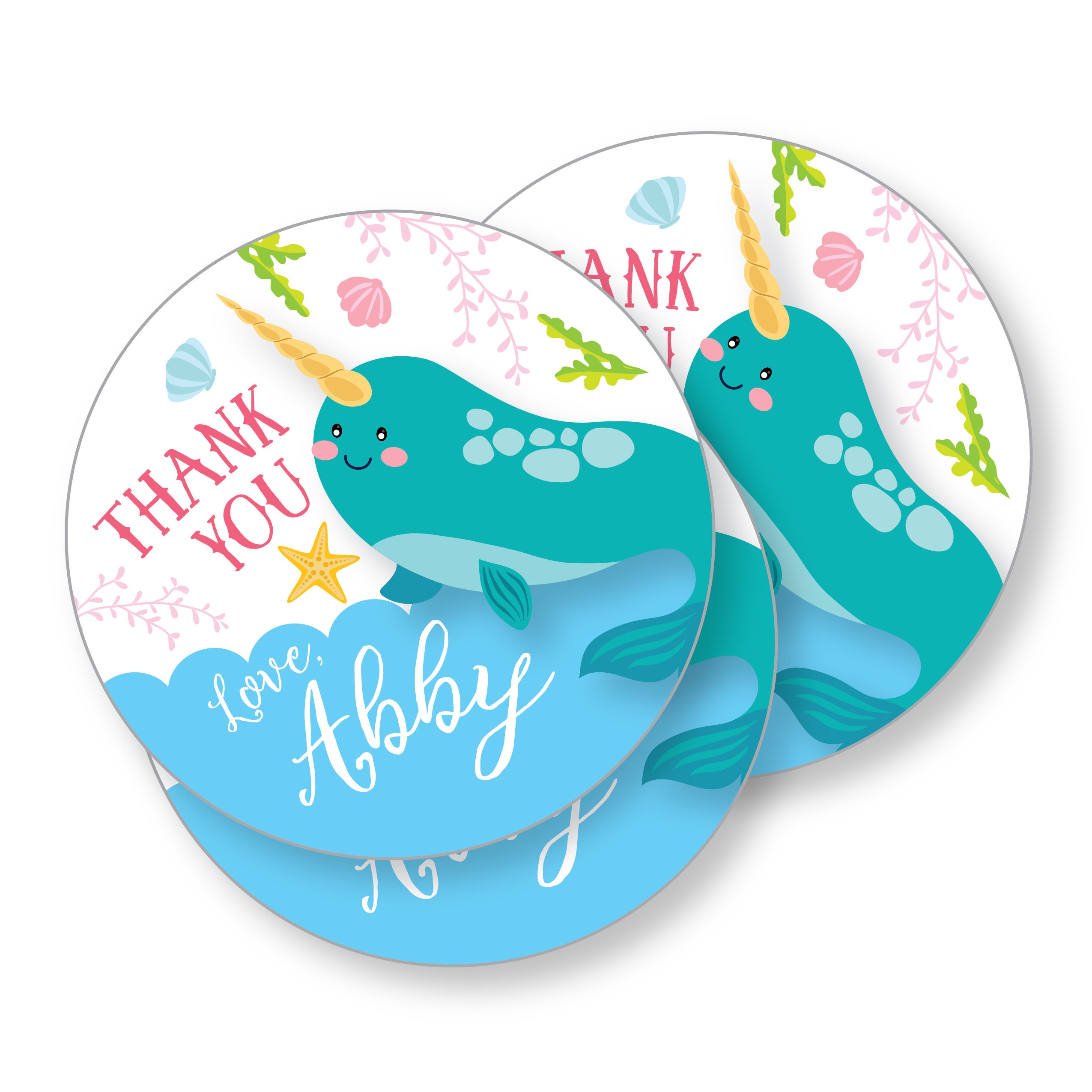 Under the Sea Party Favor Tags template