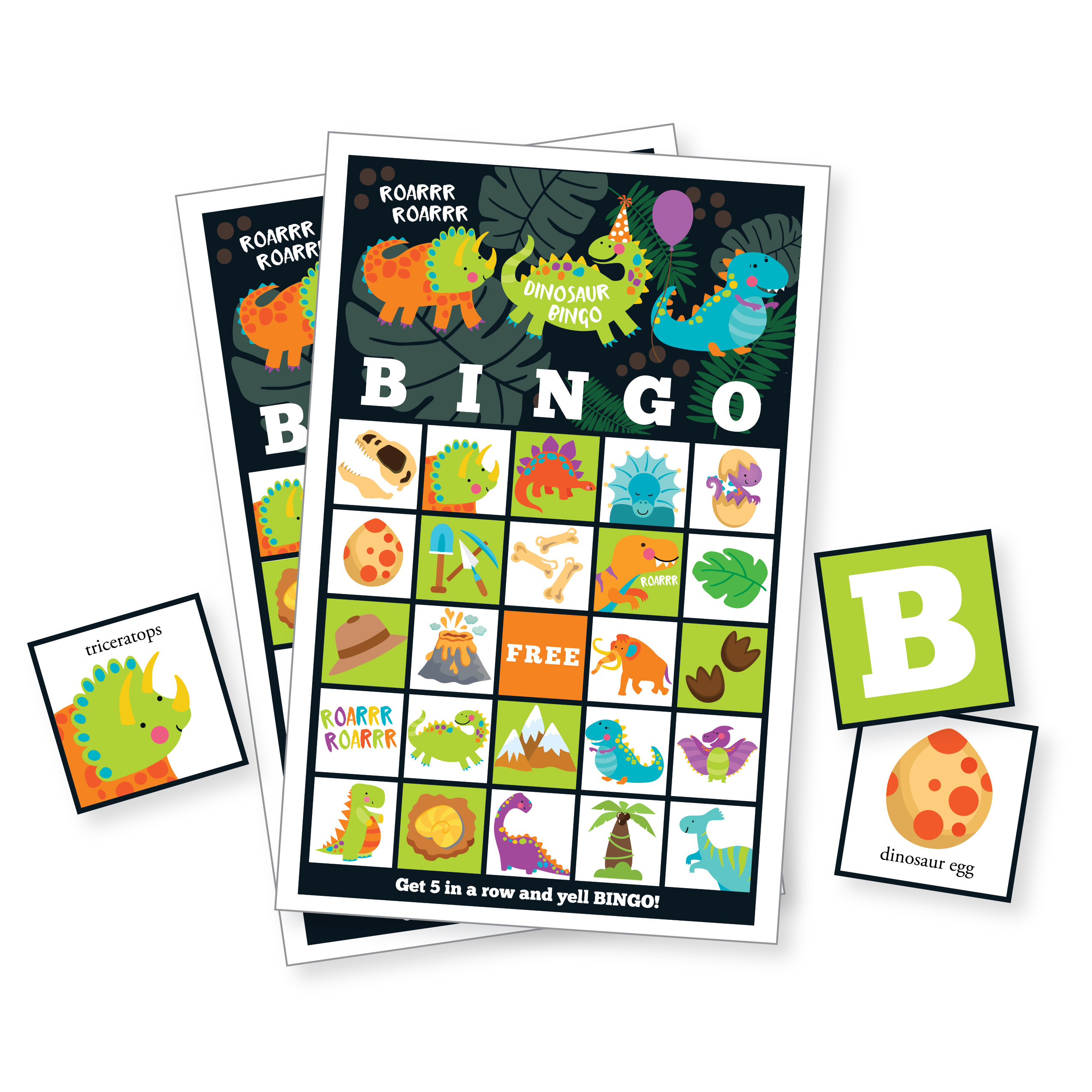 dinosaur bingo printable free