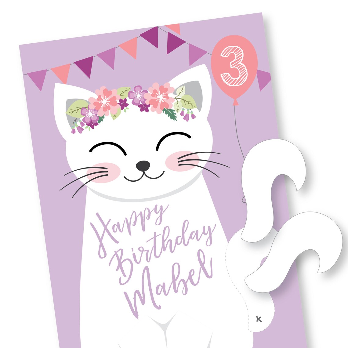 Pin the Tail on the Kitty / Cat Party Game DIY Party Game Etsy Canada