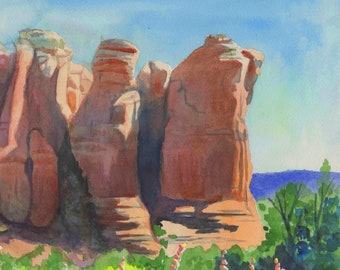 Coffee Pot Mountain - Sedona, Arizona, Red Rocks, Spiritual, Vortex, Mountain vistas, Desert scene