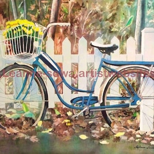 Bicycle Wall Art, Bicycle Art, Bicycle Prints, Bicycle Paintings, Bike Art, Bike Painting
