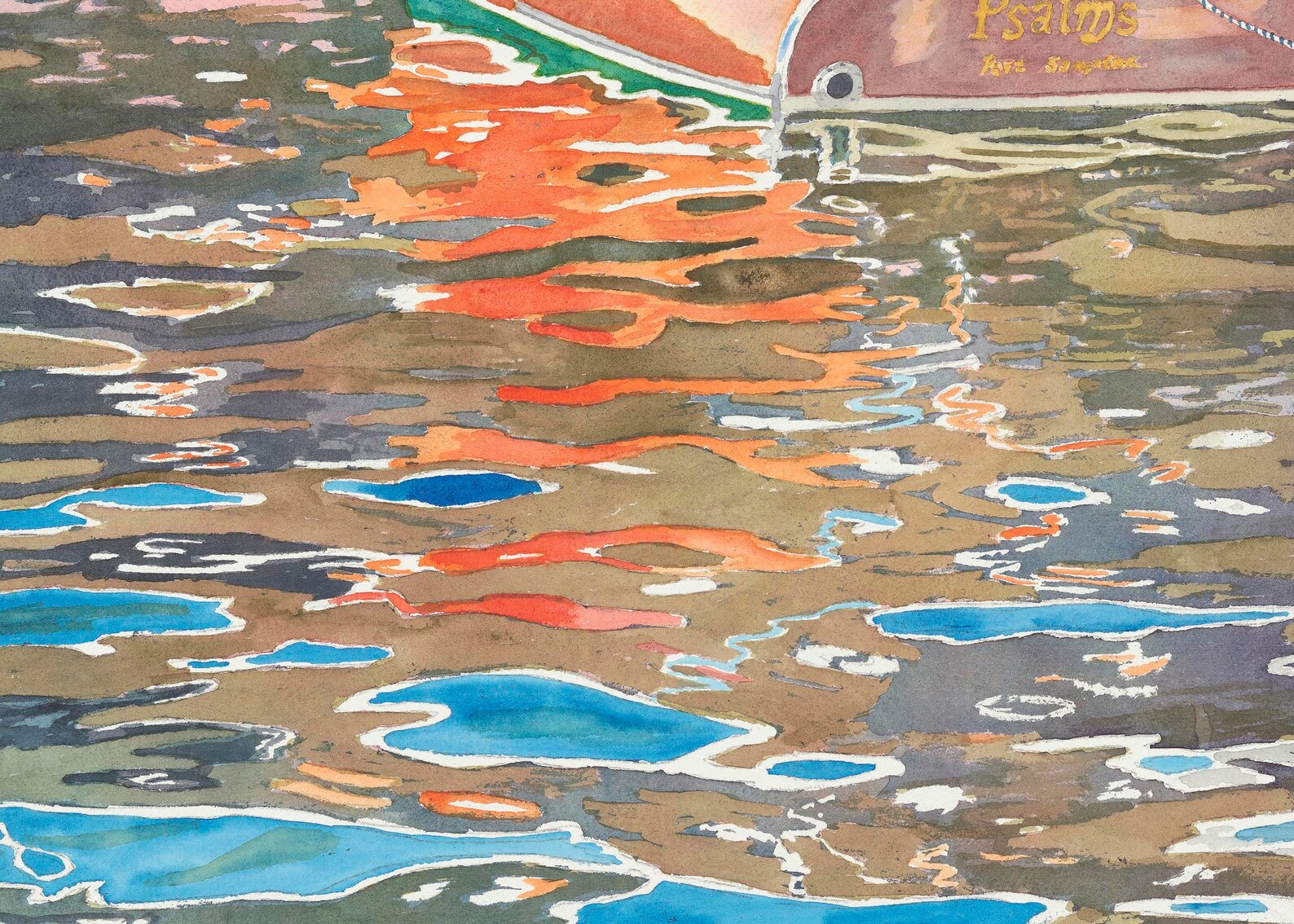 Wooden Boat Paintings Boat Paintings Boat Watercolors - Etsy