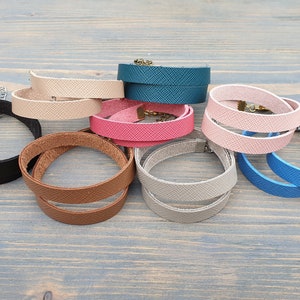 Leather Wrap Bracelet, Leather Cuff Bracelet, Leather Bracelet, Boho Bracelet, Minimalist Bracelet, Simple Leather Bracelet, Double Wrap