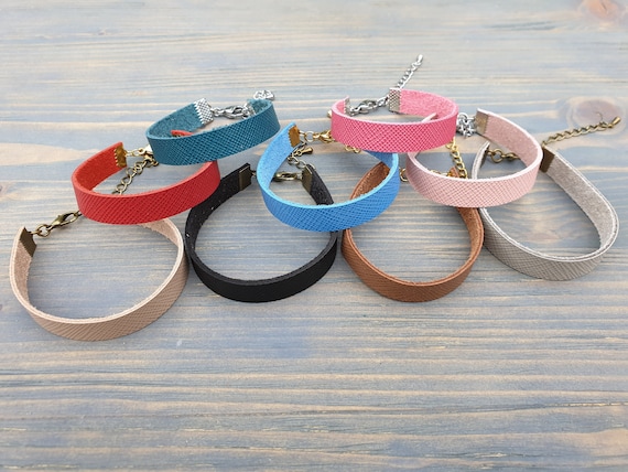 Leather Bracelet, Leather Cuff Bracelet, Genuine Leather Bracelet, Simple Leather Bracelet, Minimalist Bracelet, Adjustable Leather Bracelet