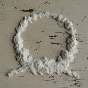 Shabby Chic Resin furniture applique! Rose and Flower Garland Wreath!