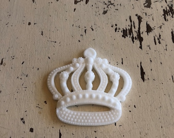 Shabby Chic Resin furniture applique! Small Crown!