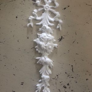 Shabby Chic Resin furniture applique! Large Rosette Bow Drop!