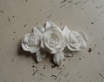 Shabby Chic Resin furniture applique! Medium Rose!