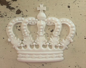 Shabby Chic Resin furniture applique!  Crown!