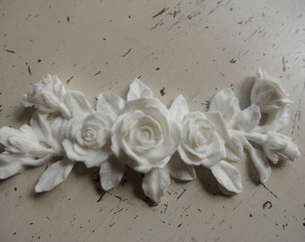 Shabby Chic Resin furniture applique! Large Rose!