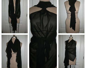 Envoltura multifuncional que se puede usar 20 maneras diferentes, desde el verano hasta el invierno, desde la playa hasta la oficina!