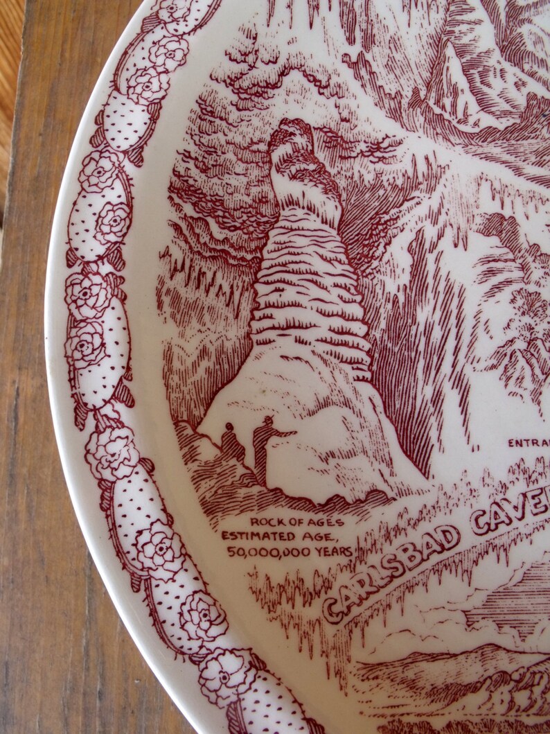 Vintage Vernon Kilns Souvenir Collector 10 1/2 Plate. Etsy