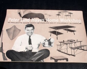 VTG MCM c1959 15 Projects Made w Reynolds DIY Do-It-Yourself Aluminum. Reynolds Metals Co Peter Lind Hayes Home Workshop Patterns